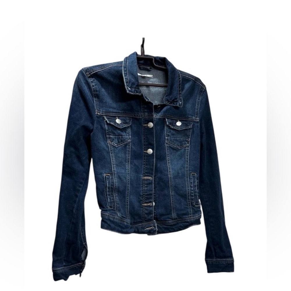 W.G.B  by Walter Baker Blue Denim Jacket with Pockets 
Color: Blue